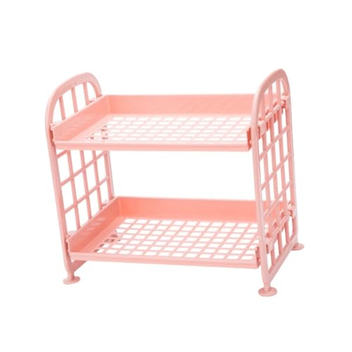CTIRCHIU Lagiges Kunststoff Aufbewahrungsregal Multifunktionales Küchen und Badezimmer Organizer Platzsparendes Desktop Regal für Haushalt und Arbeitsplatte von CTIRCHIU