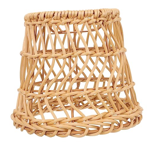 CTIRCHIU Lampenschirm Rattan Handgefertigte Deckenlampe Kreative Natürliche Lichtabdeckung für Esszimmer Teestube und Wohnzimmer Robustes Design Warme von CTIRCHIU