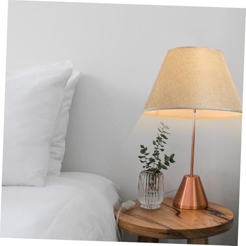 CTIRCHIU Lampenschirm aus Stoff Ersatz für Tischlampe Abnehmbarer Lampenschirm in Apricot Leichter Langlebiger für Wohnzimmer und Schlafzimmer von CTIRCHIU