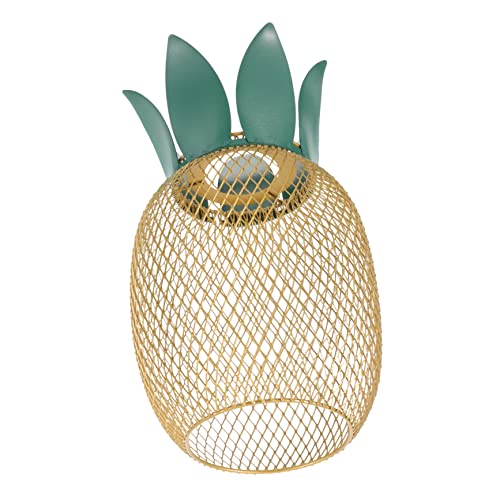 CTIRCHIU Metall Lampenschirm Hohl Design Filigrane Mesh Abdeckung Langlebiger Lampenschirm für Restaurant Bar Küche Goldfarben Eleganter Schutz für Pendelleuchten von CTIRCHIU