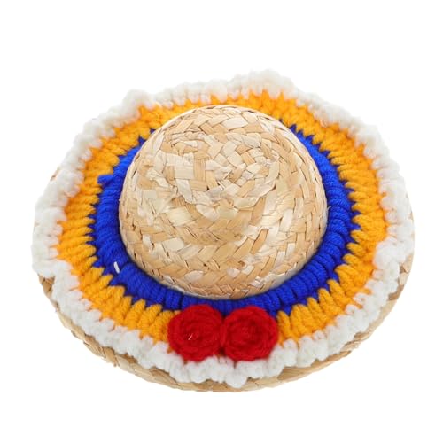 CTIRCHIU Mini Strohhut Auto Innenraum Deko Handgemachte Roboterhut Verzierung für Nio Woven Hat Autoaccessoire Einzigartige DIY Dekoration für Fahrzeuginterieur Vielseitig und von CTIRCHIU