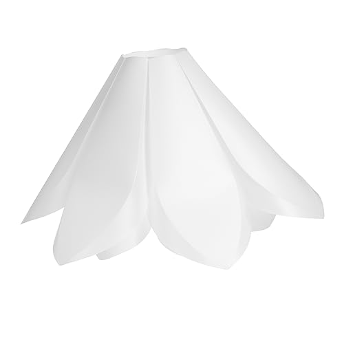 CTIRCHIU Moderne Weiße Lilienblumen Lampenschirm Dekorativer Lampenschirm Hochwertigem Material Geeignet für Tischlampen Stehlampen und Pendelleuchten Installieren von CTIRCHIU