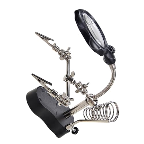 CTIRCHIU Multi Use LED Vergrößerungslampe mit Clip für Tischreparaturen für Elektronik und Hobbyarbeiten Hohe Lichtstärke und Klare Vergrößerung CTIRCHIU Multi Use LED Vergrößerungslampe mit Clip für Tischreparaturen für Elektronik und Hobbyarbeiten Hohe Lichtstärke und Klare Vergrößerung von CTIRCHIU