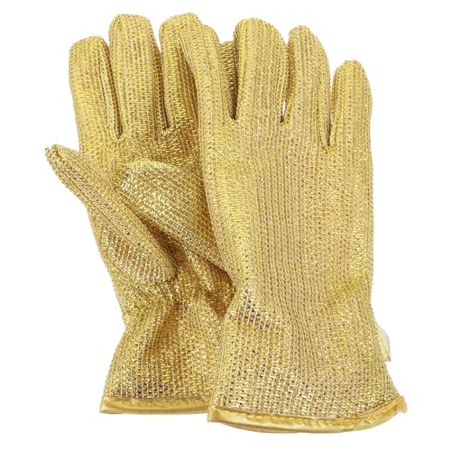 CTIRCHIU Multifunktionale Spülhandschuhe mit Drahtgewebe und Ölresistent Kurze Gepolsterte Küchenhandschuhe für Hausreinigung Langlebig und Komfortabel Reinigungshandschuhe von CTIRCHIU