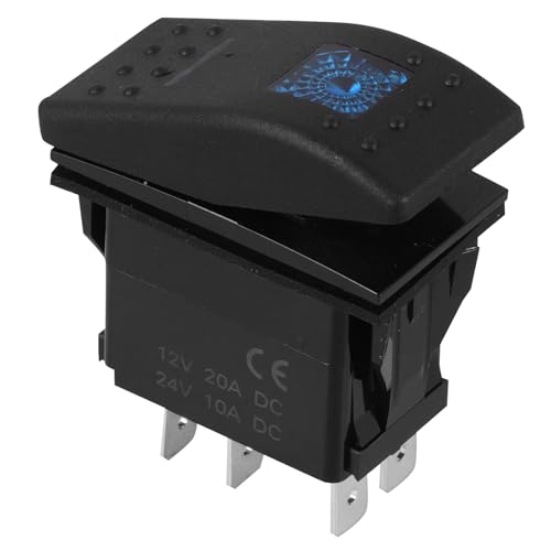 CTIRCHIU Rocker Switch Austausch mit Beleuchtung Bootsschalter mit Poligem Stilvoller Kippschalter für Wohnmobile und Boote Robustes Material CTIRCHIU Rocker Switch Austausch mit Beleuchtung Bootsschalter mit Poligem Stilvoller Kippschalter für Wohnmobile und Boote Robustes Material von CTIRCHIU