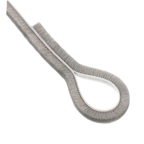 CTIRCHIU Selbstklebende Bürstendichtung Wetterdichtes Tür Fensterdichtungsband Wind Schallschutz Zugluftstopper für Wohnräume und Schränke von CTIRCHIU