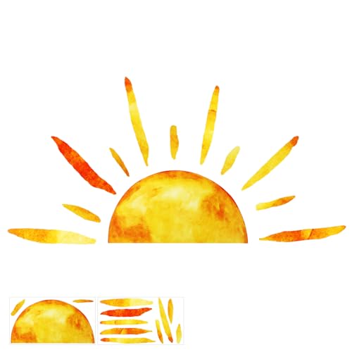CTIRCHIU Sonnenwandaufkleber für Kinderzimmer Selbstklebendes Wandtattoo Einfache Installation Robustes Material Lebendiges Design für Einladende CTIRCHIU Sonnenwandaufkleber für Kinderzimmer Selbstklebendes Wandtattoo Einfache Installation Robustes Material Lebendiges Design für Einladende von CTIRCHIU