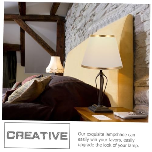CTIRCHIU Stoff Lampenschirm Hängelampe Modern Dekorativer Kronleuchter Lampenschirm Gold Innen Hohlmuster Einfach Montage Wohnzimmer Schlafzimmer Esszimmer Büro von CTIRCHIU