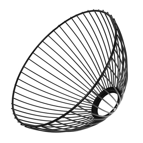 CTIRCHIU Vintage Metall Käfig Lampenschirm Industrial Retro Lampenschirm Schwarz für Deckenleuchte Tischlampe Stehleuchte Wohnzimmer Schlafzimmer von CTIRCHIU