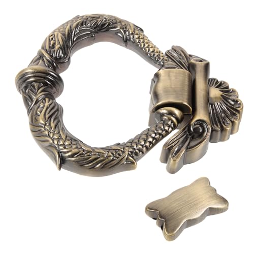 CTIRCHIU Vintage Türklopfer aus Zinklegierung Antiker Haustürklopfer für Tor und Eingang Einfache Montage Rostfrei Dekorativer Metall klopfer im Europäischen Stil Geeignet für Haustür und von CTIRCHIU