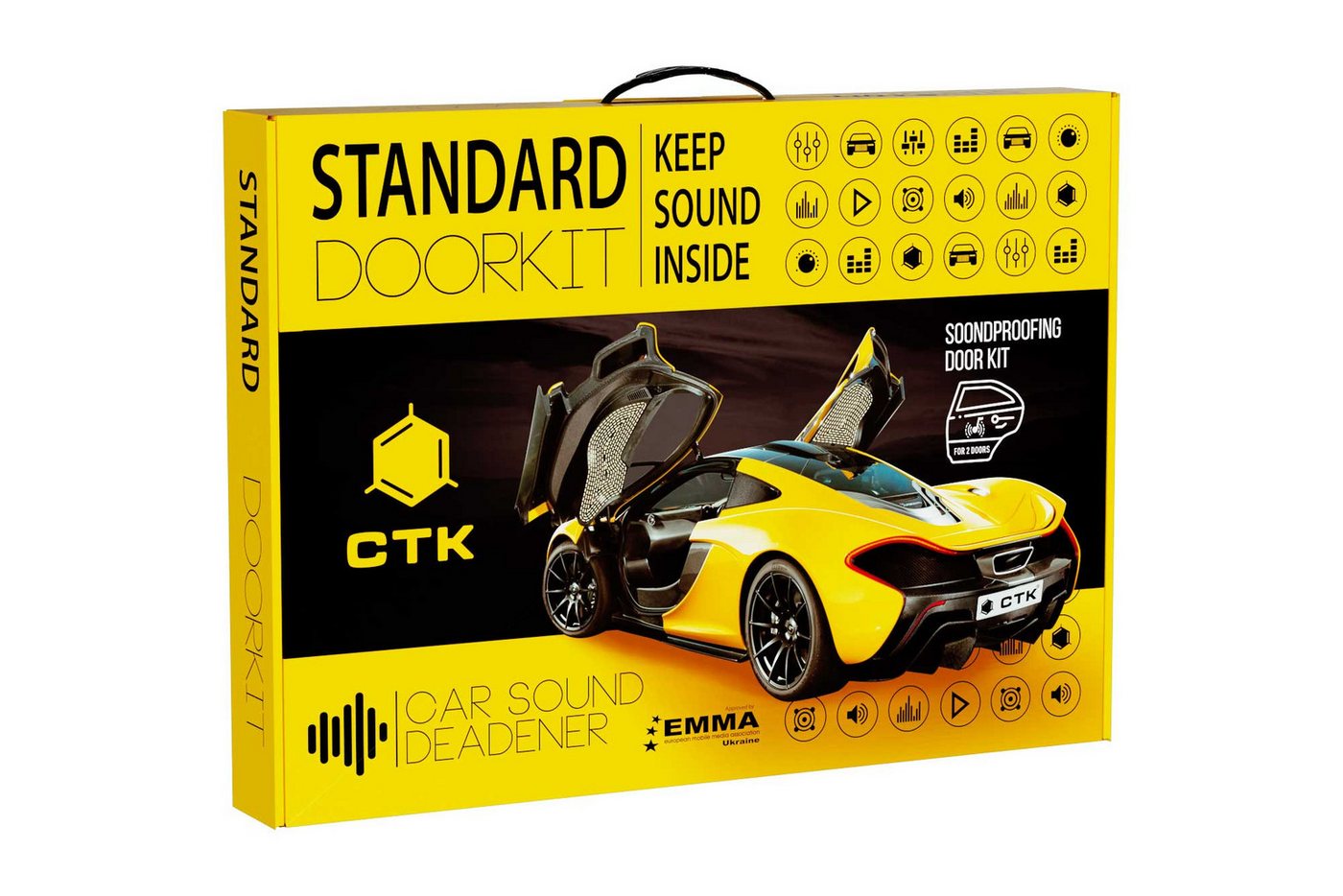CTK Dämmplatte STANDARD DOORKIT Schalldämmendes Material, StarterKit für 2 Türen CTK Dämmplatte STANDARD DOORKIT Schalldämmendes Material, StarterKit für 2 Türen von CTK