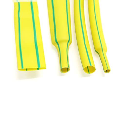 1-50 mm gelb-grüner doppelter Schrumpfschlauch Schrumpfschlauch Draht und Kabel Isolierhülse Schrumpfschlauch gelb-grün, 50 mm, 1 Meter von CTLH20