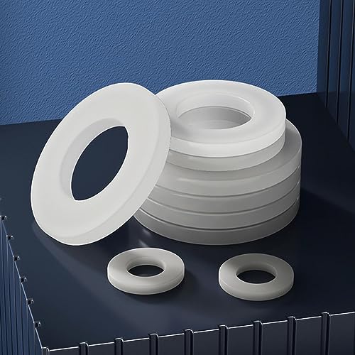 10 Stück 2mm dicke Silikonkautschuk Flachdichtungen äußere Folie 12mm-30mm Weiß Silikon O-Ringe Dichtung Ringe Dichtring-24x10x2mm von CTLH20