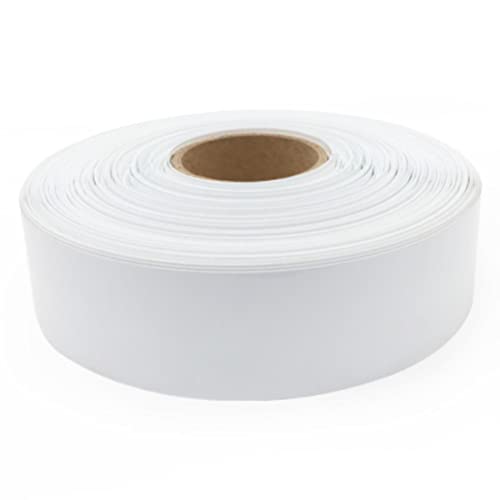 17 mm ~ 80 mm 18650 Lithium-Batterie-Schrumpfschlauch Li-Ion Wrap Cover Skin PVC-Schrumpfschlauch-Folienhüllen Isolierhülle, Weiß, Breite 50 mm x 1 Meter von CTLH20