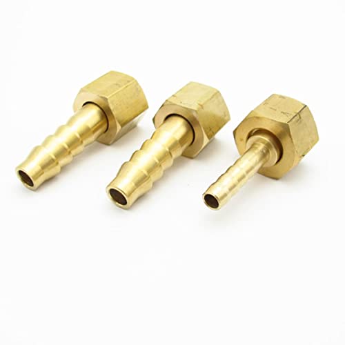 6mm 8mm 10mm Schlauchtülle x M10 M12 M14 M16 Metrisches Innengewinde Messing Rohrverschraubung Kupplung Stecker Adapter-M10x1 bis 6mm von CTLH20