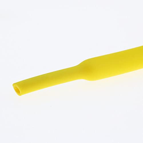 CTLH20 5 Meter 4:1 Schrumpfschlauch mit Kleber Thermoschrumpfbarer Schrumpfschlauch Doppelwandiger Schrumpfschlauch 6 8 12 16 24 32mm-Gelb,12mm,5m von CTLH20