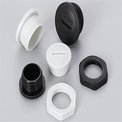 CTLH20 Metrisches M Kunststoff wasserdichter Stecker Gewinde Rohrverschraubung Endkappe Stecker Nylon Stopfbuchse Abdeckteile mit Dichtung M12-M32-Schwarz,M24,2St CTLH20 Metrisches M Kunststoff wasserdichter Stecker Gewinde Rohrverschraubung Endkappe Stecker Nylon Stopfbuchse Abdeckteile mit Dichtung M12-M32-Schwarz,M24,2St von CTLH20