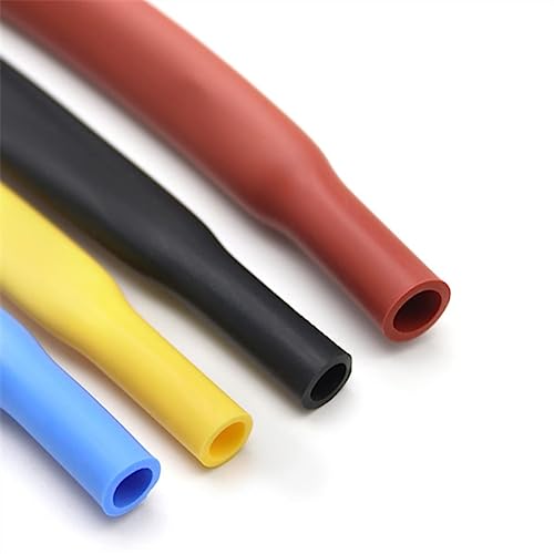 Durchmesser 0,8 1 1,5 2 2,5 3 3,5 4 5 6 7 8 10 12 15 20 25 mm Flexibler isolierter Silikon-Wärmeschrumpfschlauch für hohe Temperaturen 2500 V-Gelb, 2 mm von CTLH20
