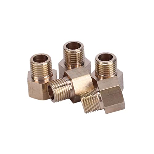 M8 M10 M12 M14 M16 M18 M20 Metrisches Innengewinde auf Außengewinde Messing Rohrverschraubung Adapter Kupplungsstecker für Brenngas Wasser-F M14x1.5-M M10x1 von CTLH20