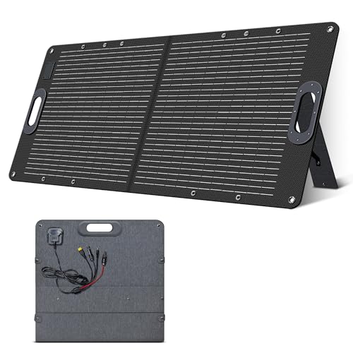 Ctolity Solarpanel Faltbar 100W, Tragbare Solarmodul mit 20.5V Ausgang,23% Hocheffizienterad Monokristallines Solarladegerät für Camping, Outdoor, Wandern, Power Station, Laptops, Wohnmobil usw von CTOLITY