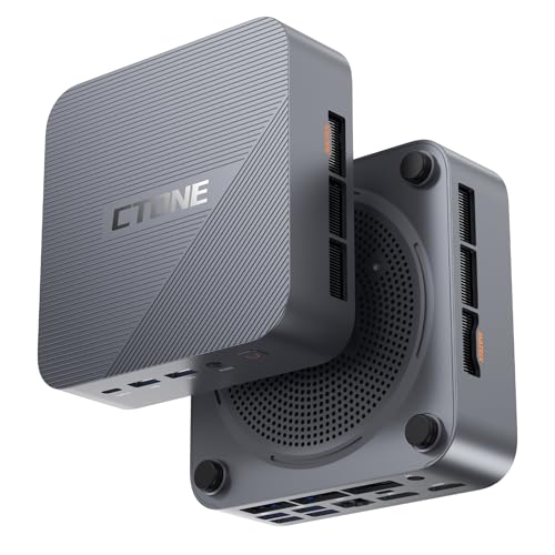 CTONE M2 MINI PC, Core i9 13900HK (14K/20T, bis zu 5.4GHz), 32GB RAM+1TB PCIe 4.0 SSD Micro Desktop Computer mit Iris Xe 96EU| WiFi 6E| BT 5.2|2.5GbE LAN Support Tripe Display|8K für Office/Home von CTONE