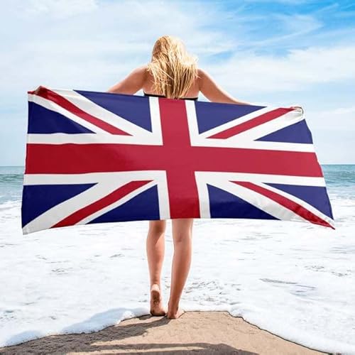 CTQTZ Britische Flagge Strandtuch & Badetuch 70x150cm Mikrofaser Strand-Handtuch & Bade-Handtuch von CTQTZ