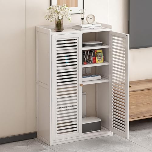 CTREVL WLAN-Router Aufbewahrungsschrank, Bodenstehende Router Schrank mit Verstellbarem Regal, Steckdosen- und Kabelmanagement-Organizer für Zuhause Büro Wohnzimmer und Schlafzimmer(Weiß,59x25x97cm) CTREVL WLAN-Router Aufbewahrungsschrank, Bodenstehende Router Schrank mit Verstellbarem Regal, Steckdosen- und Kabelmanagement-Organizer für Zuhause Büro Wohnzimmer und Schlafzimmer(Weiß,59x25x97cm) von CTREVL