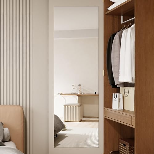 CTREVL Wandspiegel Ganzkörperspiegel, Spiegel Ganzkörper Wand, Rechteckiger Standspiegel Pas Besoin de Percer des Trous für Schlafzimmer Eingangsbereich Flur(Straight,150x60cm/59x23.6in) von CTREVL