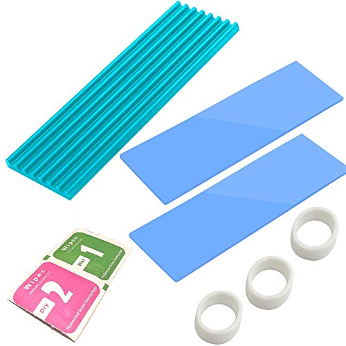CTRICALVER M.2 SSD-Kühlkörper mit wärmeleitender Klebefolie gegen thermisches Durchgehen Kühlkörper-CPU-IC-Chip-Leiterplatte für LED-Verstärker Aluminium 70 mm × 22 mm × 3 mm (1, blau) von CTRICALVER