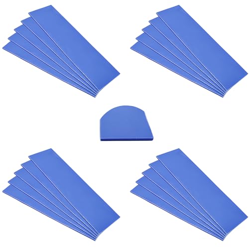 CTRICALVER Wärmeleitende Silikonpads, Dicke 1.0 mm wärmeleitpad, Weich und sicher Einfache Beantragung von SSD-CPU-GPU-LED-IC-Chipsatzkühlung (Blau,20pcs) von CTRICALVER