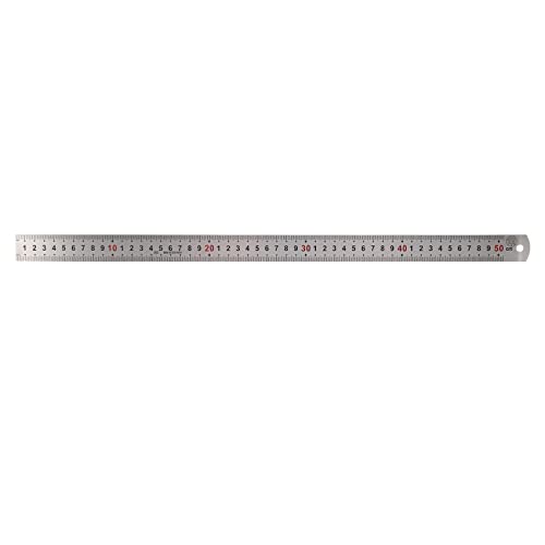 Doppelseitige Skala, gerades Stahllineal, 50 cm von CTRLZS