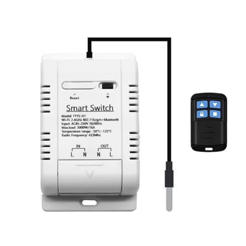 Tuya Smart Life Switch 16A 3000W Relais mit Temperaturüberwachung Thermostatsensor RF433 für von CTRLZS