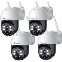 5MP Überwachungskamera Wifi 2,4/5GHz extern innen Reichweite von 32 Metern Bewegungserkennung von Menschen automatische Nachverfolgung Ein Satz von 4 5MP Überwachungskamera Wifi 2,4/5GHz extern innen Reichweite von 32 Metern Bewegungserkennung von Menschen automatische Nachverfolgung Ein Satz von 4 von CTRONICS