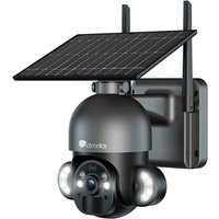 2.5K 4MP Überwachungskamera Aussen Akku,PTZ Dome ip wlan Kamera Outdoor mit pir Erkennung, 30m Farbe Nachtsicht, 2-Wege-Audio, IP66 - Ctronics von CTRONICS
