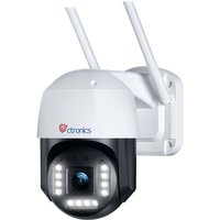 4K 8MP Überwachungskamera für den Außenbereich wlan 2,4/5 GHz ptz 355 ° Schwenken 90 ° Neigen Personen-/Fahrzeugerkennung mit Auto-Tracking von CTRONICS