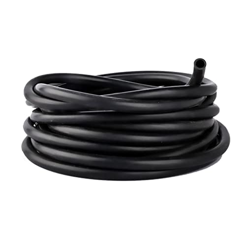 1 Meter mm - 10 Innendurchmesser, schwarzer Gummischlauch, flexibel, weiches Silikonrohr for Aquarium-Luftpumpe, Stück(6x12mm) von CTRSM