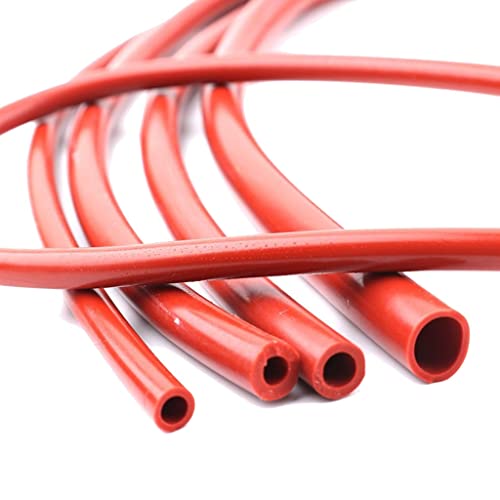 1M rot Silikonschlauch 3~50mm flexibler Gummischlauch verdickt Wärme Luftpumpe Linie Universal(7 X 10mm) von CTRSM