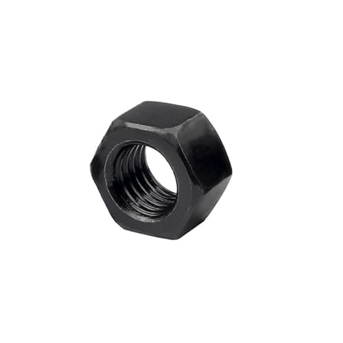 CTRSM Edelstahl-Sechskantmutter, M1 - M24 Edelstahl Schwarz Kohlenstoffstahl Sechskant Sechskantmutter(Black,M3.5) von CTRSM