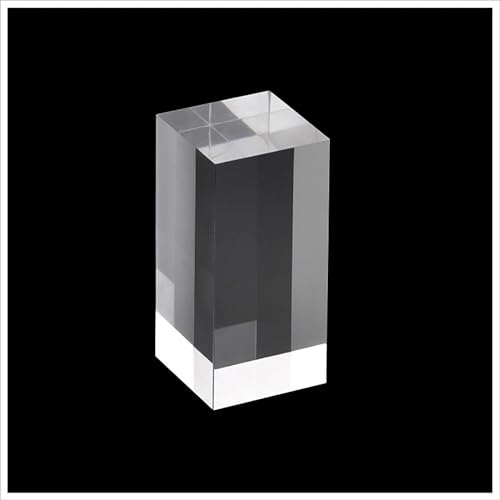 CTRSM Klarer Acryl-Anzeigeblock, Display Solide Klar Acryl Podest Ständer for Kommerziellen Hause Kosmetische Figuren Handwerk Schrank Zeigen(6 x 6 x 10cm) von CTRSM