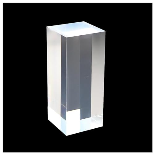 CTRSM Klarer Acryl-Anzeigeblock, Display Solide Klar Acryl Podest Ständer for Kommerziellen Hause Kosmetische Figuren Handwerk Schrank Zeigen(6 x 6 x 12cm) von CTRSM