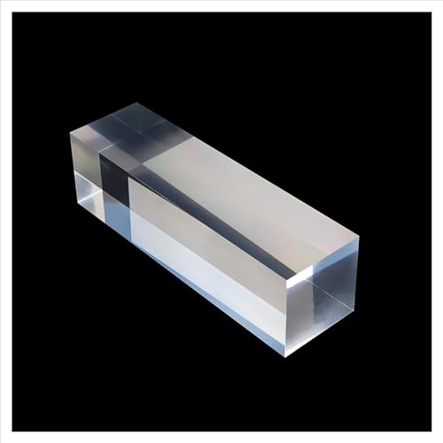 CTRSM Klarer Acryl-Anzeigeblock, Display Solide Klar Acryl Podest Ständer for Kommerziellen Hause Kosmetische Figuren Handwerk Schrank Zeigen(6 x 6 x 18cm) von CTRSM
