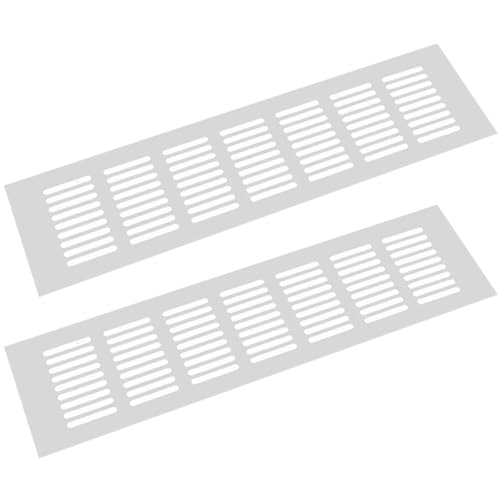 Lüftungsabdeckung, Lüftungsgitter, Lüftungsgitter aus Aluminiumlegierung, 2er-Pack, mehrere Größen(100x225mm) von CTRSM