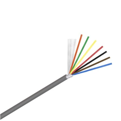 Mehradriges geschirmtes Kabel ， 1 Meter UL2547 PVC-geschirmtes Kopfhörerkabel, 2–8 Adern, 18–30 AWG, verzinntes Kupfer(18 Awg,7Cores) von CTRSM