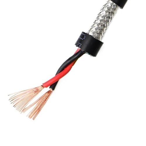 Mehradriges geschirmtes Kabel ， 2 Meter Signalsteuerung, geschirmtes Twisted Pair-Kupferkabel, 18/20/22/24/26 AWG, 2/4/6/8 Adern(22awg 0.3mm2 Back,2cores) von CTRSM