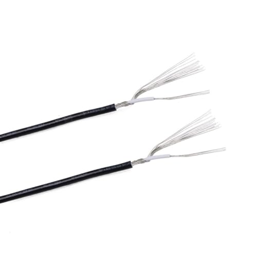 Mehradriges geschirmtes Kabel ， UL1533 Audio-Abschirmkabel mit verzinntem Kupfer und PVC-Isolator, mehrfarbig, mehrere Größen(Black,10meter 30AWG) von CTRSM