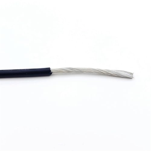 Mehradriges geschirmtes Kabel ， UL1533-geschirmter Draht, Sauerstoff-Kupfer-PVC-Mantel, 10-m-Packung, Schwarz und Grau, mehrere AWG-Größen(Black,18AWG) von CTRSM