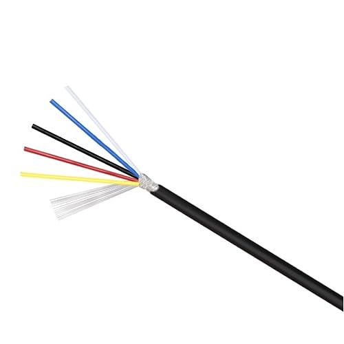 Mehradriges geschirmtes Kabel ， UL2547 Abgeschirmtes Signalkabel, 2–7 Adern, 22–30 AWG, 10 Meter(5cores,30AWG) von CTRSM