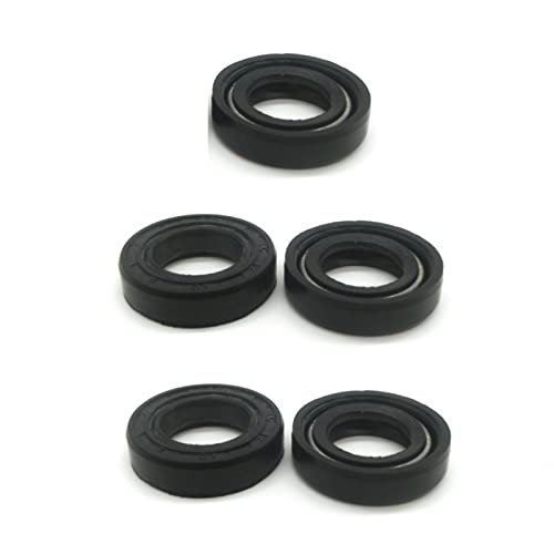 Öldichtung Wellendichtung, 5 Stück TC Skelett-Öldichtung, Wellendichtung, NBR-Schwarz-Öldichtungsring for rotierende Wellen, 14 mm Innendurchmesser, Dichtungslippe(14x30x7mm) von CTRSM