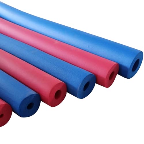 Rohrisolierungsschaumschlauch, Schaumstoff-Rohrisolierung – Mehrfarbig – Mehrere Größen – Frostschutzisolierung for den Außenbereich(Red,60mmx25mmx2m) von CTRSM