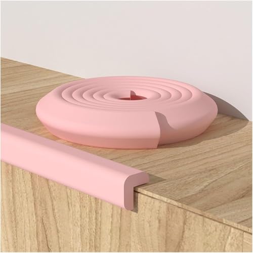 Schaumstoff-Schutzkanten, Kantenschutzstreifen, Kantenschutz, Kantenstreifen for Home-Office-Möbel, Schaumstoffpolsterung for Schutz von Stoßstangen, Schreibtischkantenkissen(Pink,20m) von CTRSM